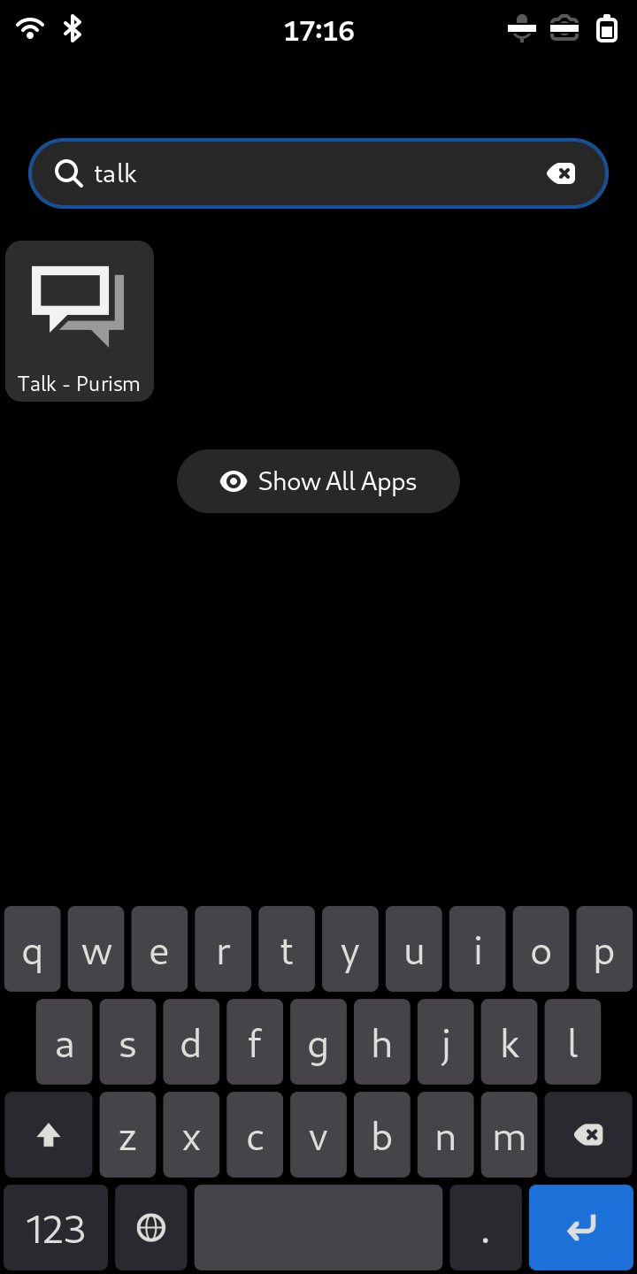 Open the client setup application on device