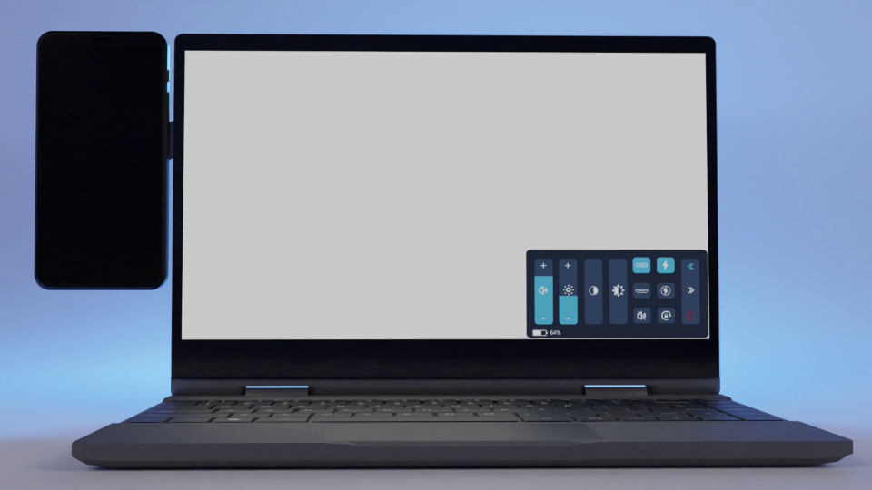 Lapdock settings menu