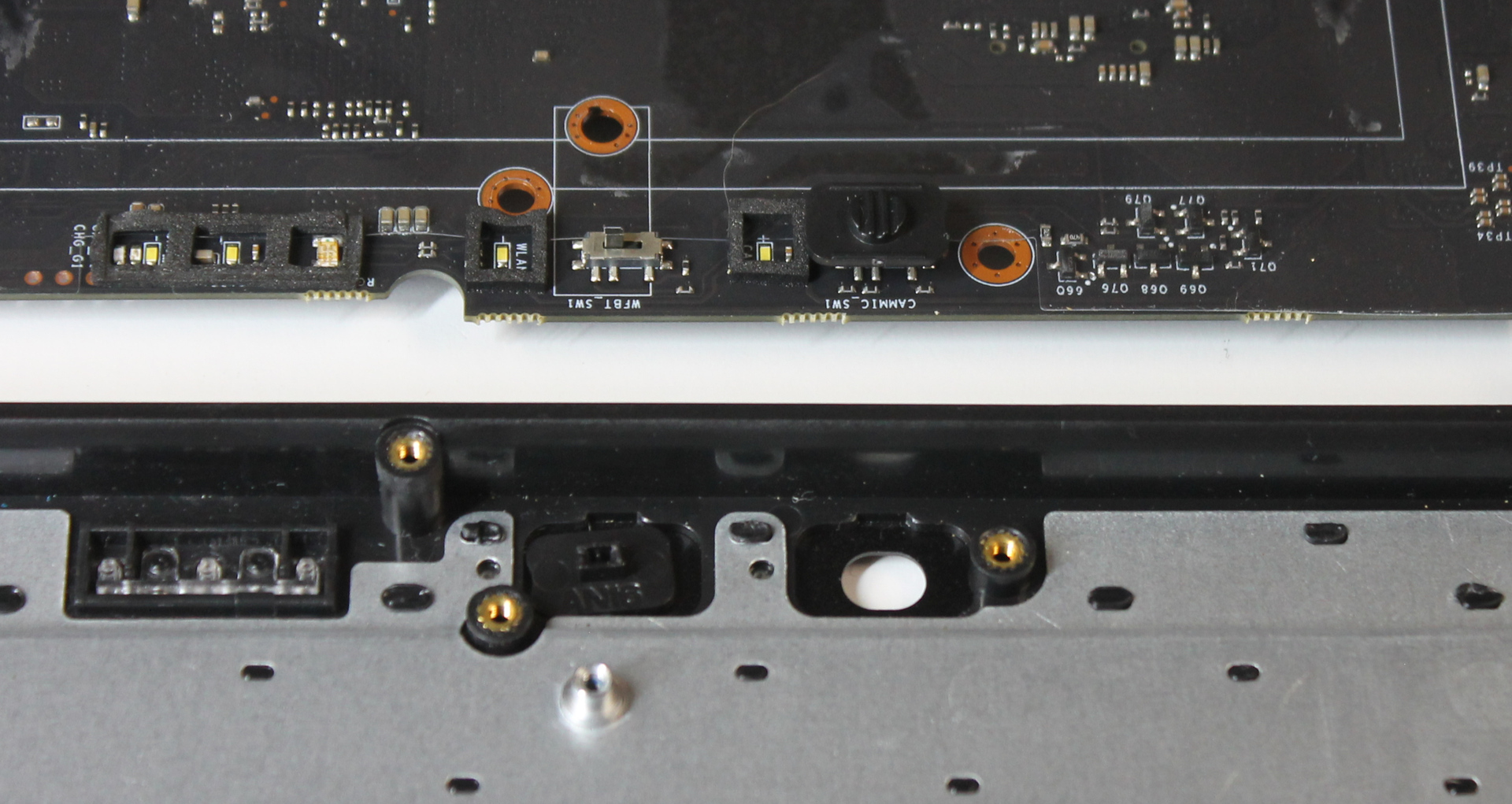 Kill switch cap locations, in chassis or still attached to mainboard
